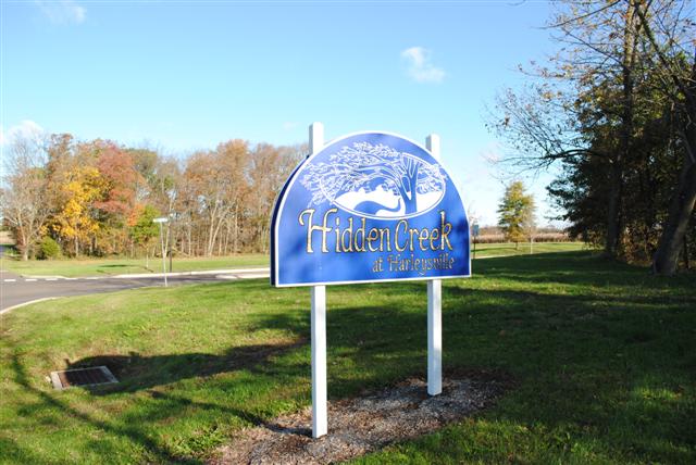 Sign Hidden Creek Harleysville - In Montgomerty County