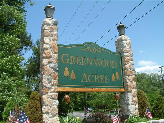Entrance Sign for Greenwood Acres- A Private Vacation Community