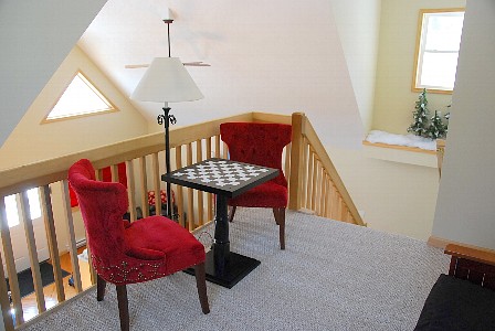 Poconos PA Vacation Home For Rent - Step away from the downstairs action with a little chess in the loft